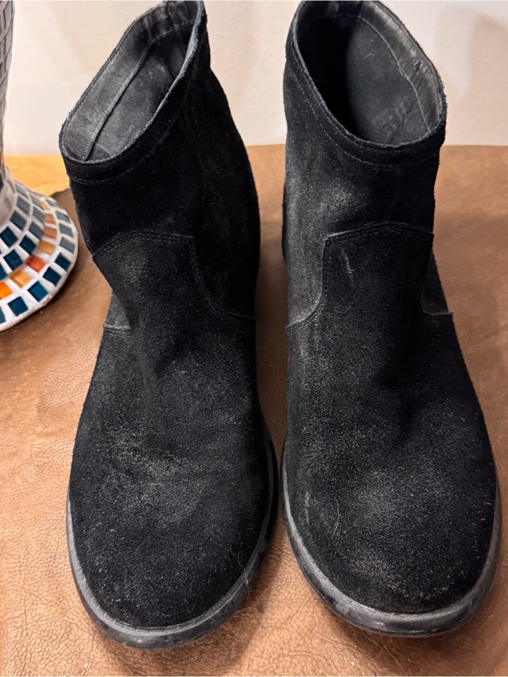 Aldo suede booties